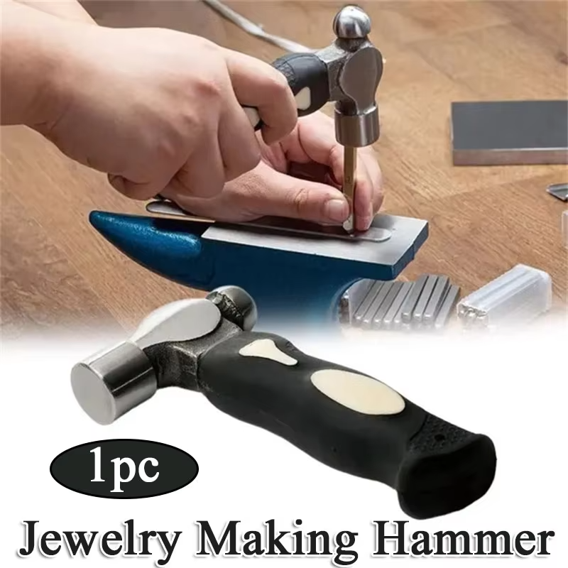 Jewelry Making Hammer - Black Steel Metal Stamping Hammer Professional
