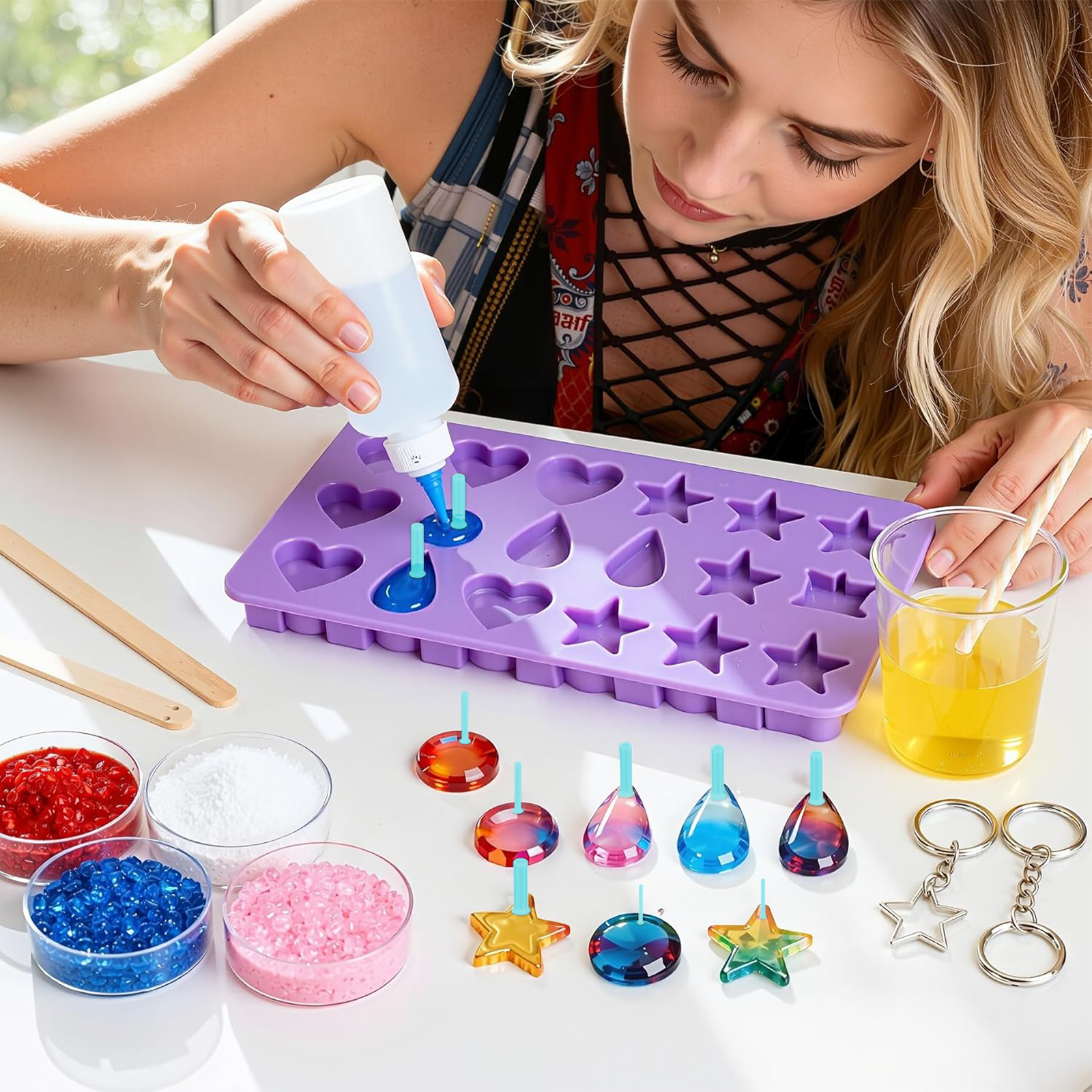Jewelry Making Drill - 35pcs Resin Hole Maker Set 2-8mm