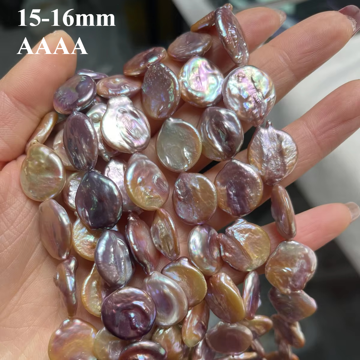 Jewelry Making The Well - 15-16mm 4A Hot Natural Freshwater Purple