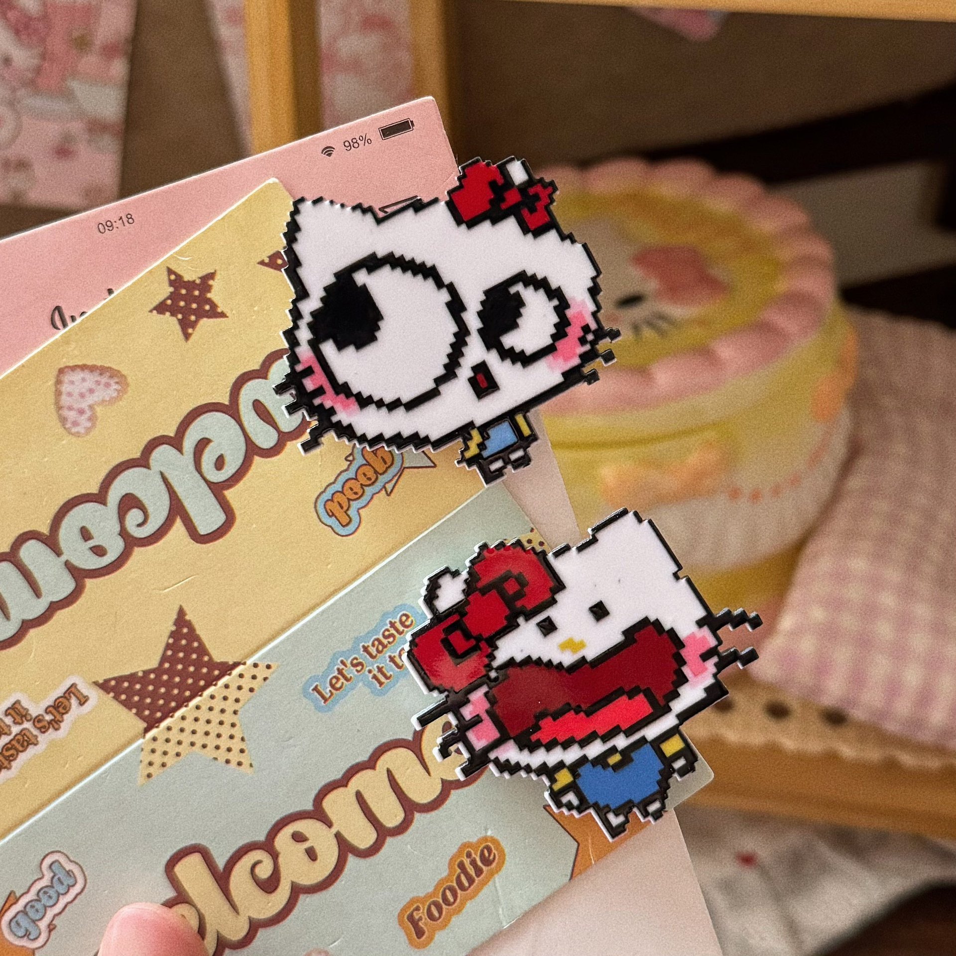 Jewelry Making For Kids - 2Pcs Hello Kitty Pixel Hair Clips