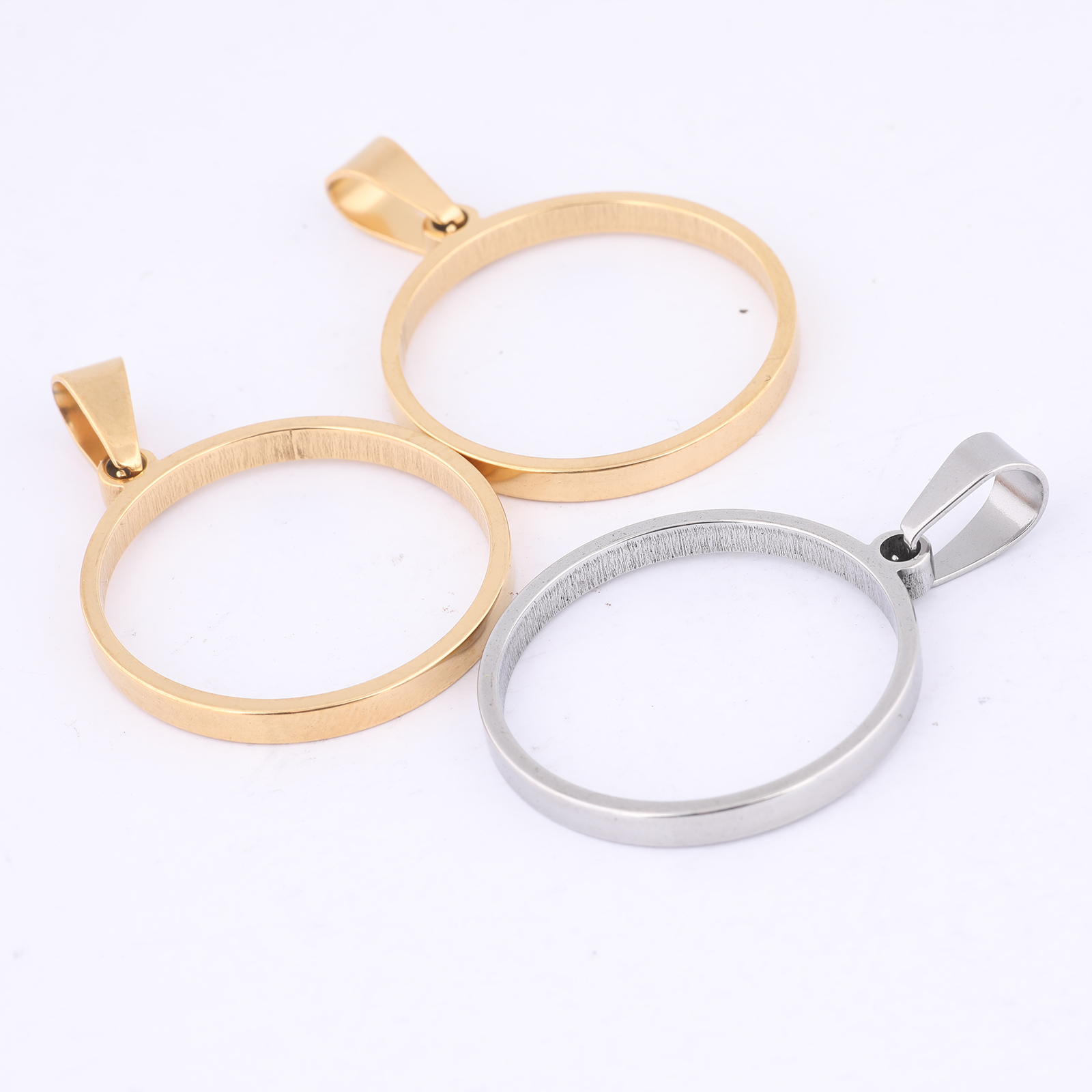Jewelry Making Resin - 10pcs 25mm Round Open Bezel Charms