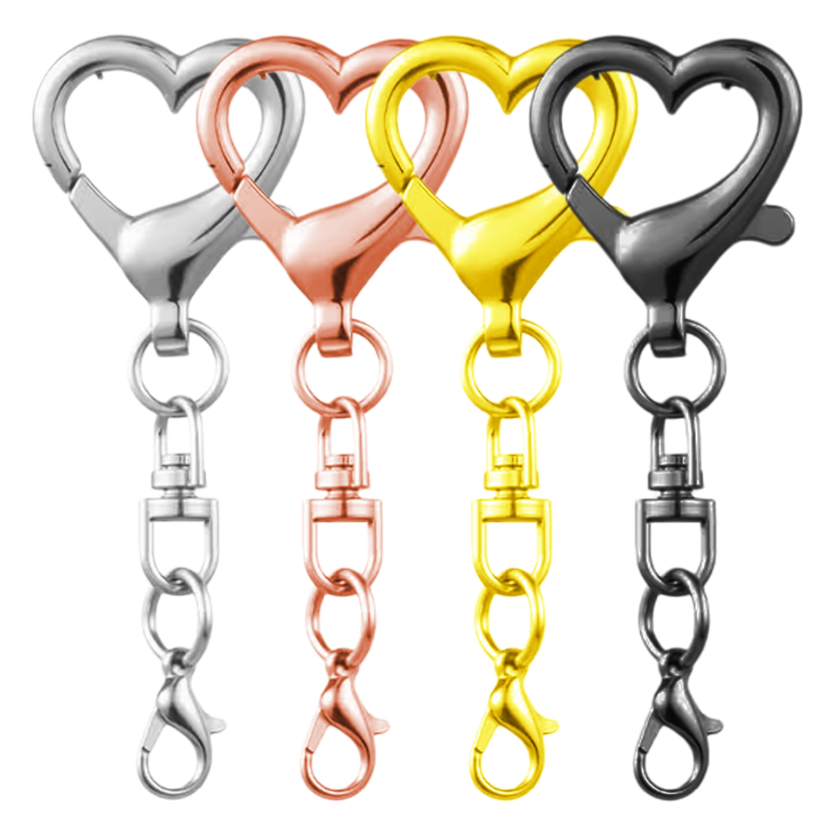 Jewelry Making Name - 5/15/30Pcs Heart Shaped Swivel Clasp Spring