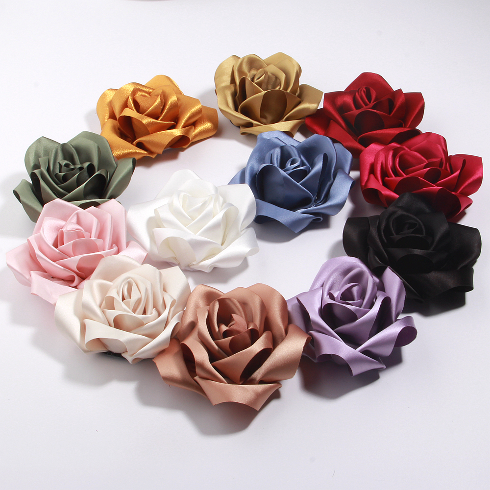 Jewelry Making For Kids - Exaggerated Handmade Satin Big Bud Flower
