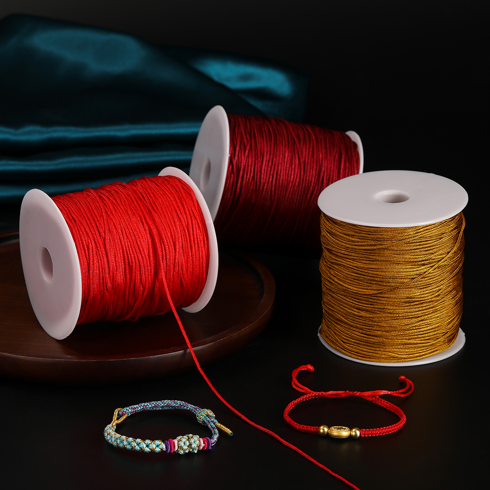 Jewelry Making Yarn - 270m 1mm Colored Nylon Beading Cord