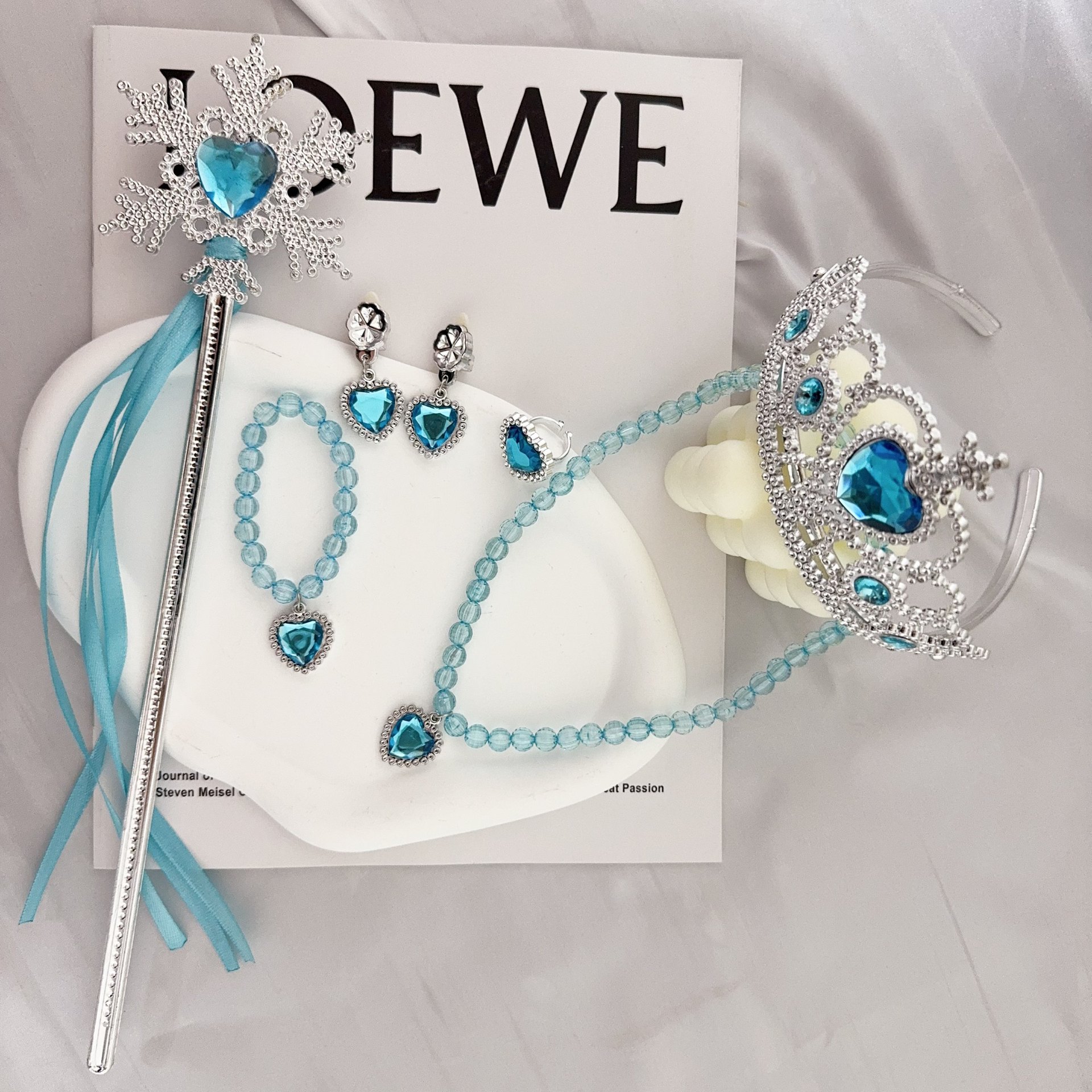 Jewelry Making For Kids - Princess Girls Necklace Set Crown Headgear