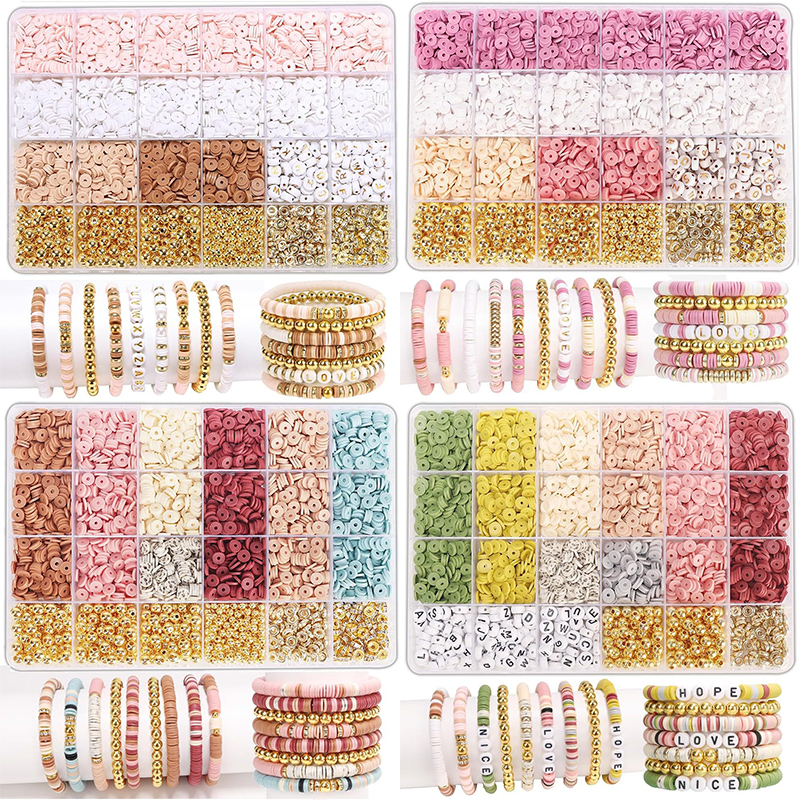 Jewelry Making For Kids - Style DIY Clay Beads Bracelet Making