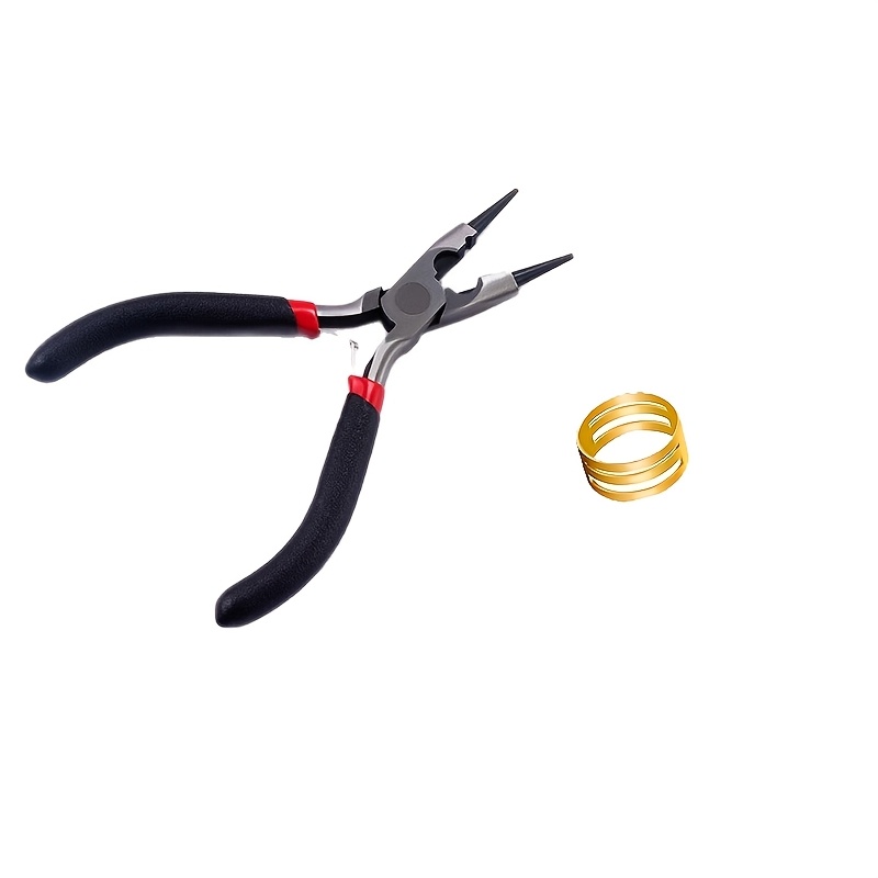 Jewelry Making Pliers - 2pcs black multifunctional round mouth jewelry