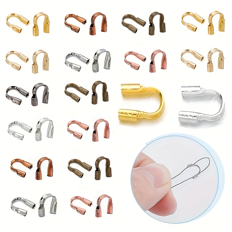 Jewelry Making Yarn - 100-300pcs 3X4mm Wire Protectors Wire Guard