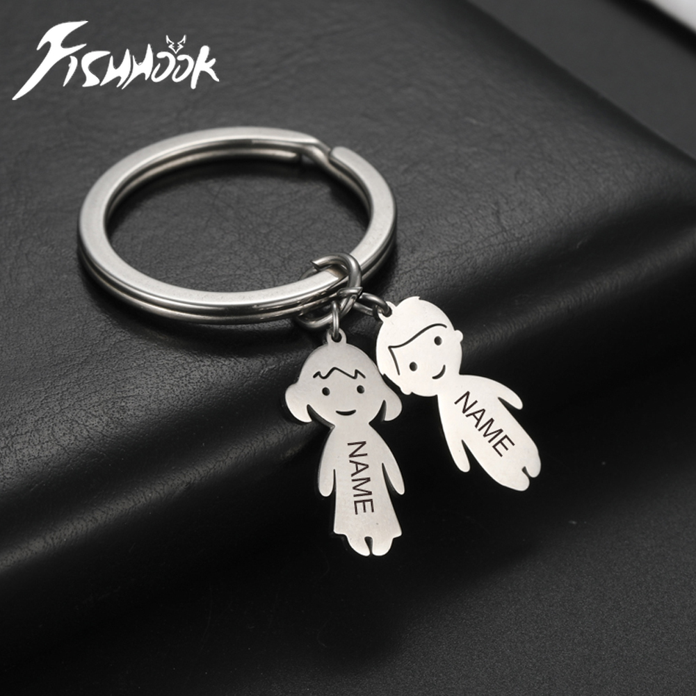Jewelry Making For Kids - Personalized Keychain Custom Name Boy Girl