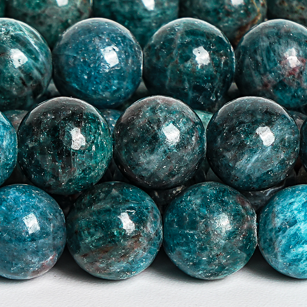 7-8/10mm Natural Apatite Gemst - Jewelry Making Drill บทวิจารณ์และราคา