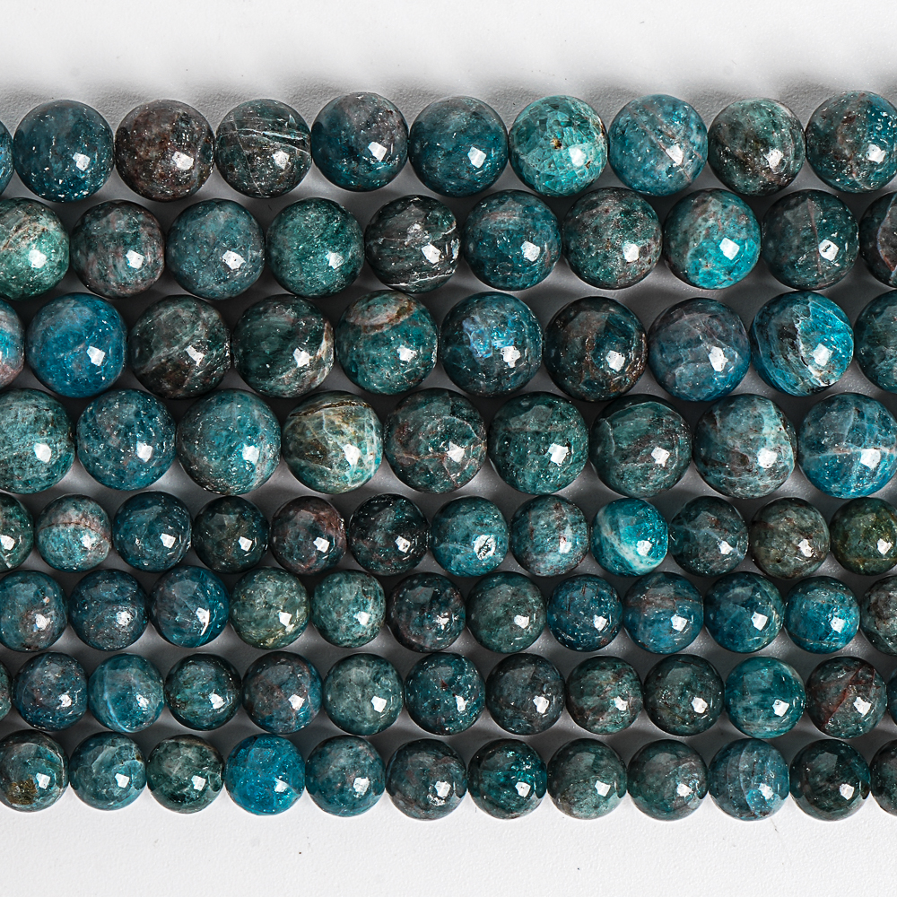 7-8/10mm Natural Apatite Gemst - Jewelry Making Drill บทวิจารณ์และราคา