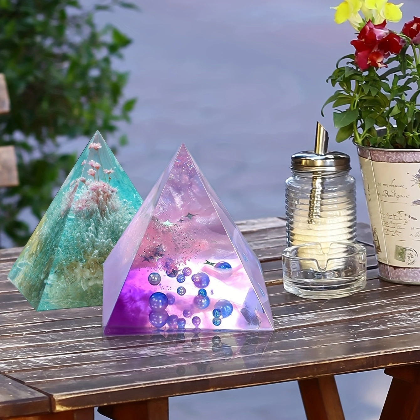 5pc- Pyramid resin molds of va - Resin Mold Jewelry บทวิจารณ์และราคา