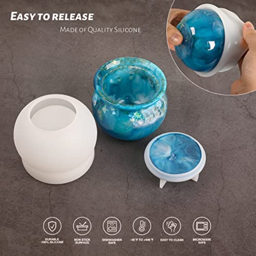 Jar Silicone Molds, Jar Resin  - Resin Mold Jewelry บทวิจารณ์และราคา