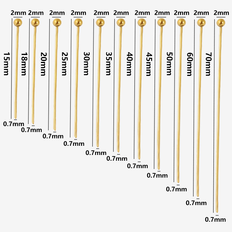 50pcs/Lot 18K Gold Plated Ball - Jewelry Making Drill บทวิจารณ์และราคา