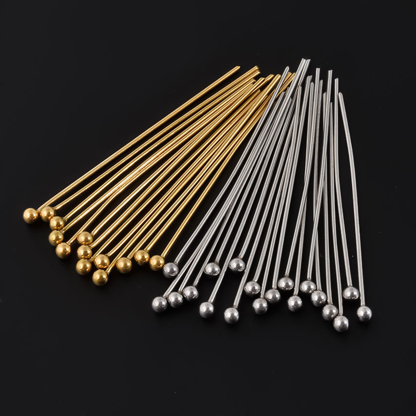 50pcs/Lot 18K Gold Plated Ball - Jewelry Making Drill บทวิจารณ์และราคา