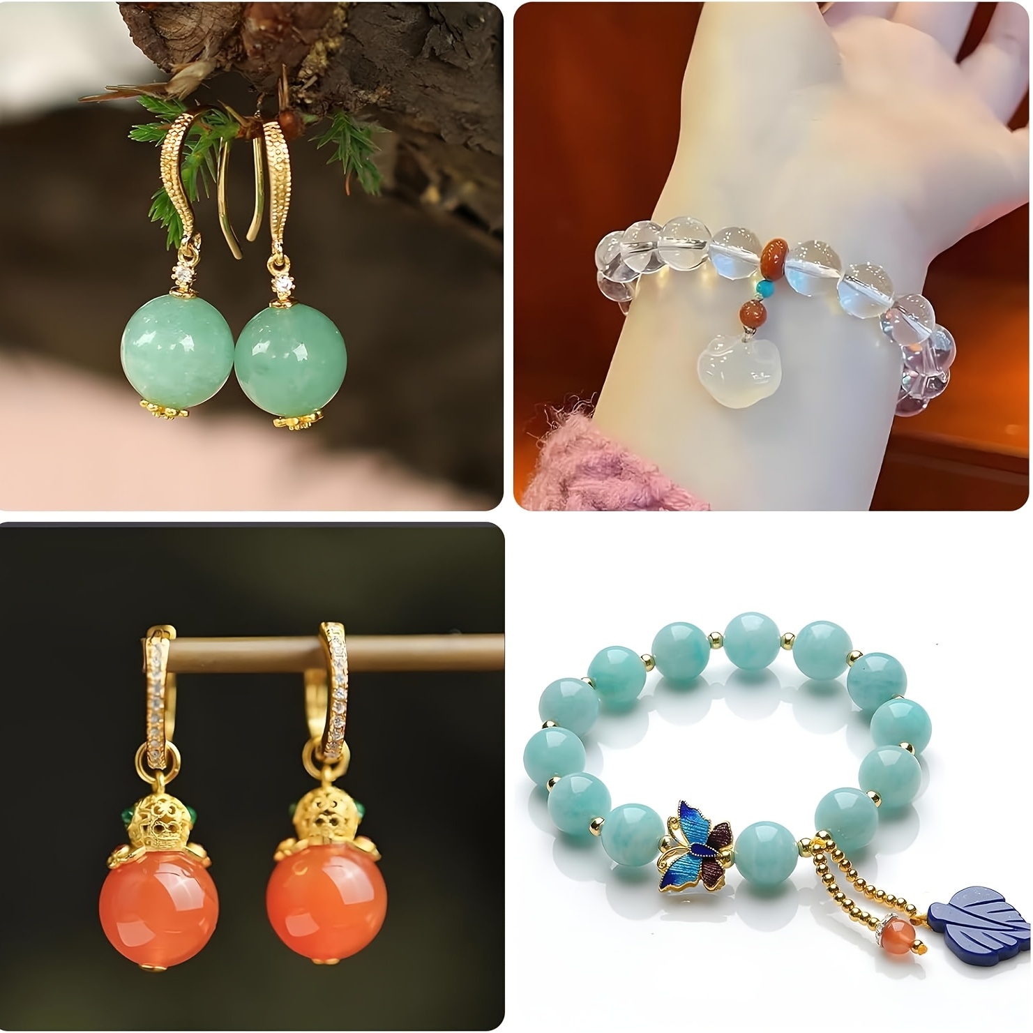Two perforated spherical silic - Resin Mold Jewelry บทวิจารณ์และราคา