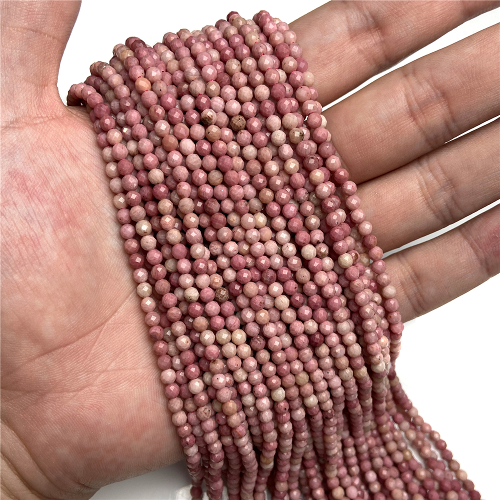 2 3 4mm Natural Rhodochrosite  - Jewelry Making Using Beads บทวิจารณ์และราคา