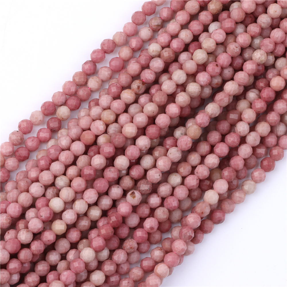 2 3 4mm Natural Rhodochrosite  - Jewelry Making Using Beads บทวิจารณ์และราคา