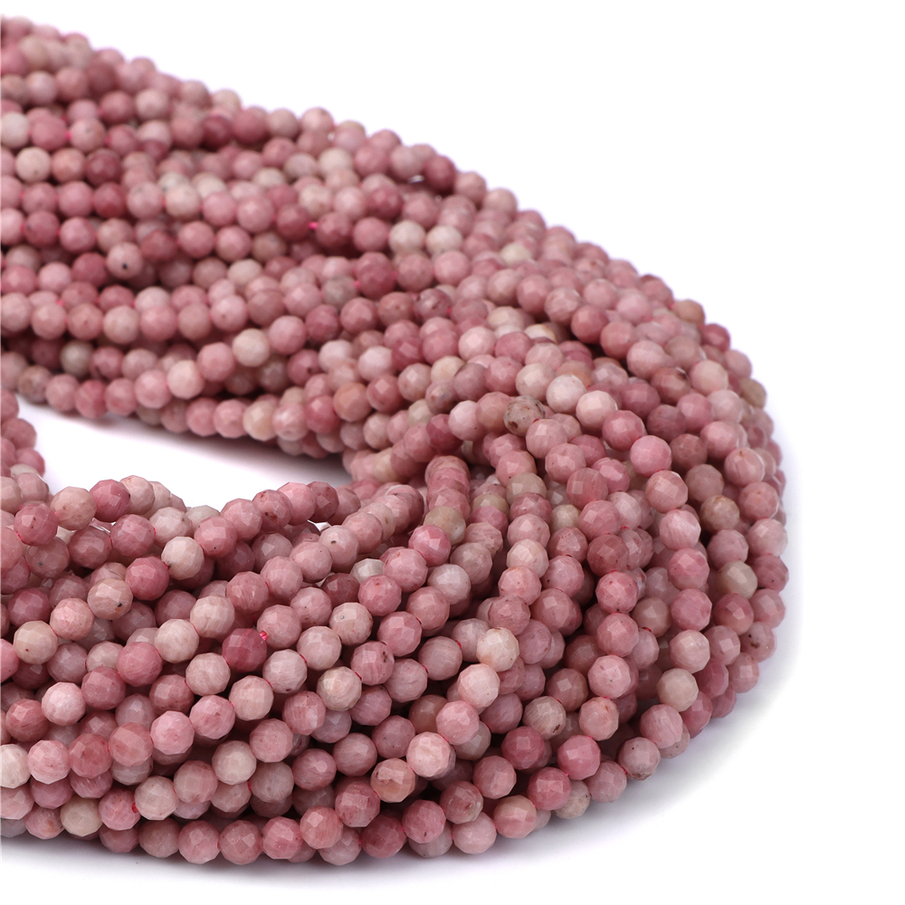 2 3 4mm Natural Rhodochrosite  - Jewelry Making Using Beads บทวิจารณ์และราคา