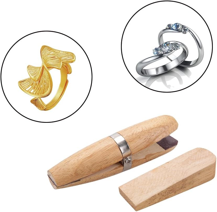 Wooden Ring Clamp Wedge Jewele - Jewelry Making Pliers บทวิจารณ์และราคา