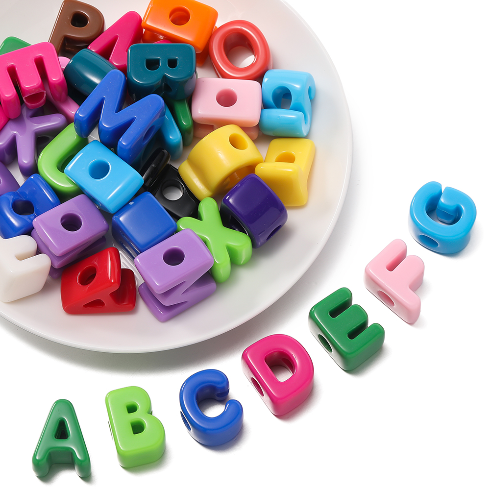 10pcs/lot Multi Color Big Hole - Jewelry Making For Kids บทวิจารณ์และราคา