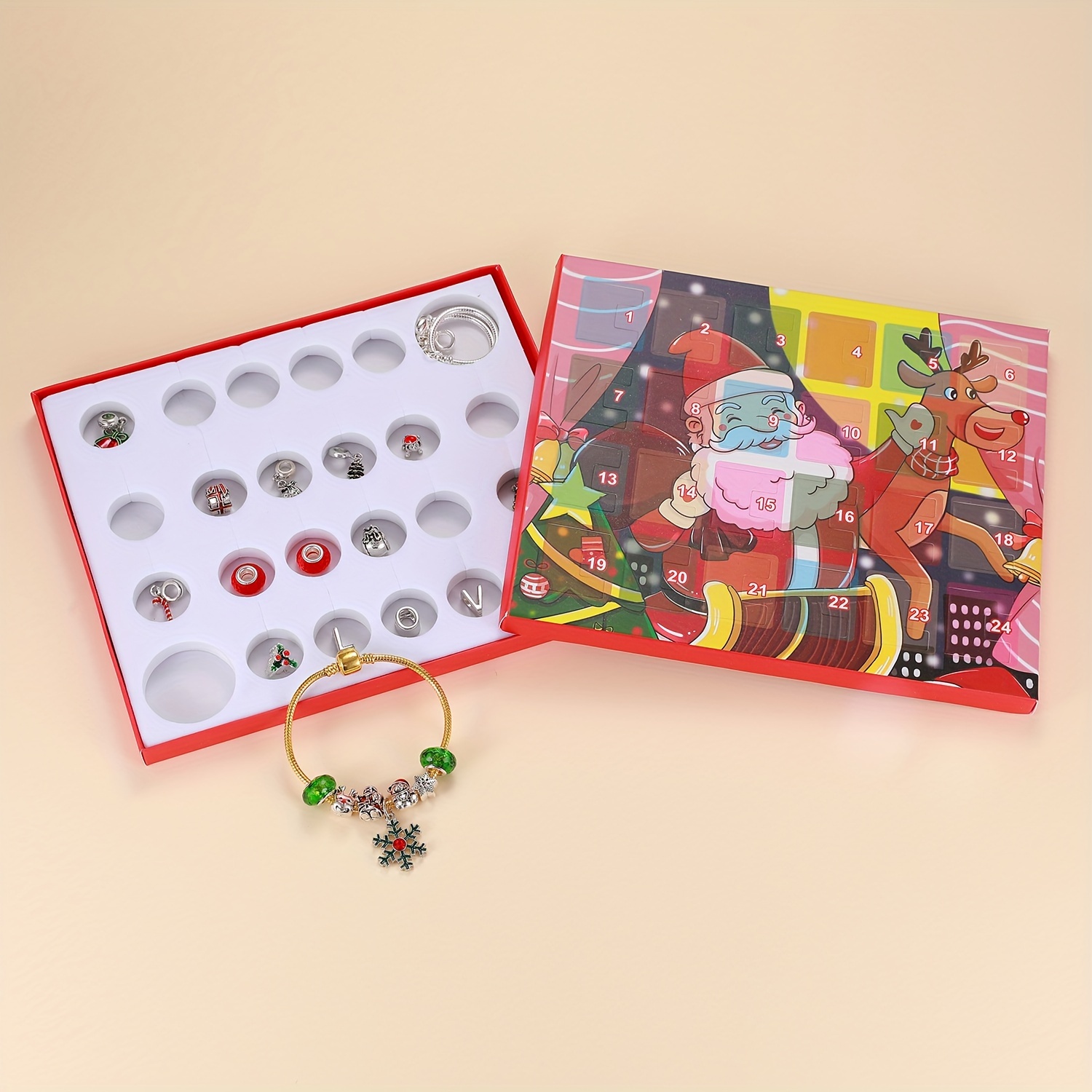 Snowman Christmas Advent Calen - Jewelry Making Resin บทวิจารณ์และราคา