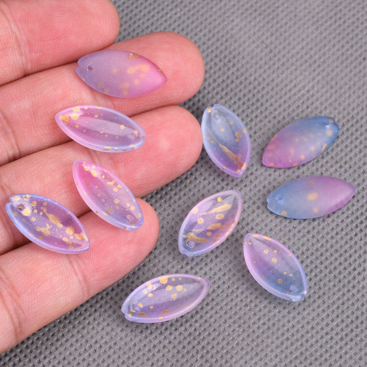 10pcs 20x10mm Petal Lampwork C - Jewelry Making Drill บทวิจารณ์และราคา