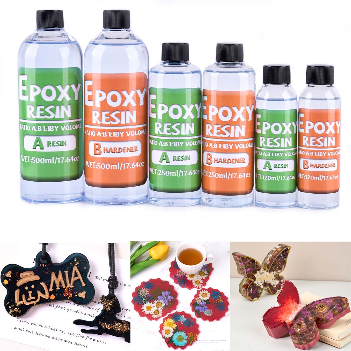 1:1 Ratio Epoxy Resin Kit Anti - Resin Mold Jewelry บทวิจารณ์และราคา