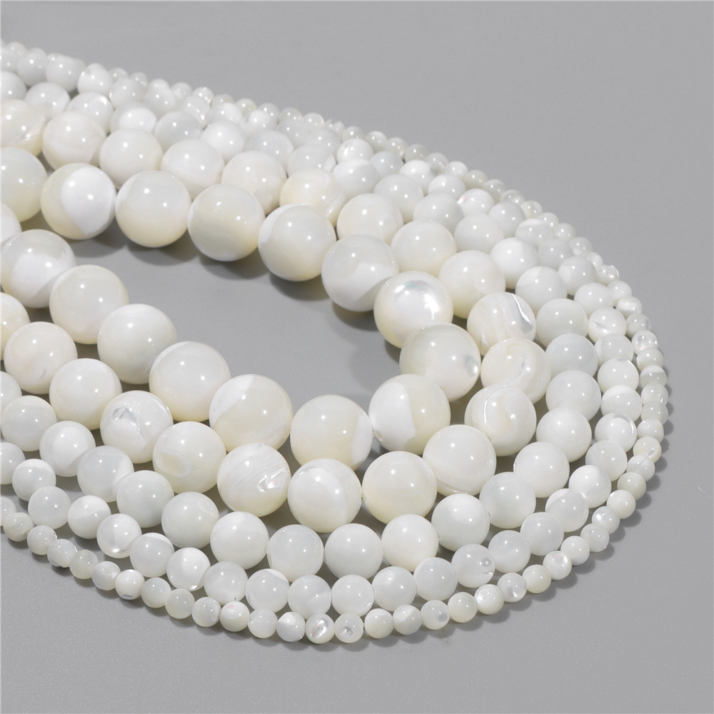 Natural Freshwater Mother of P - Jewelry Making Using Beads บทวิจารณ์และราคา