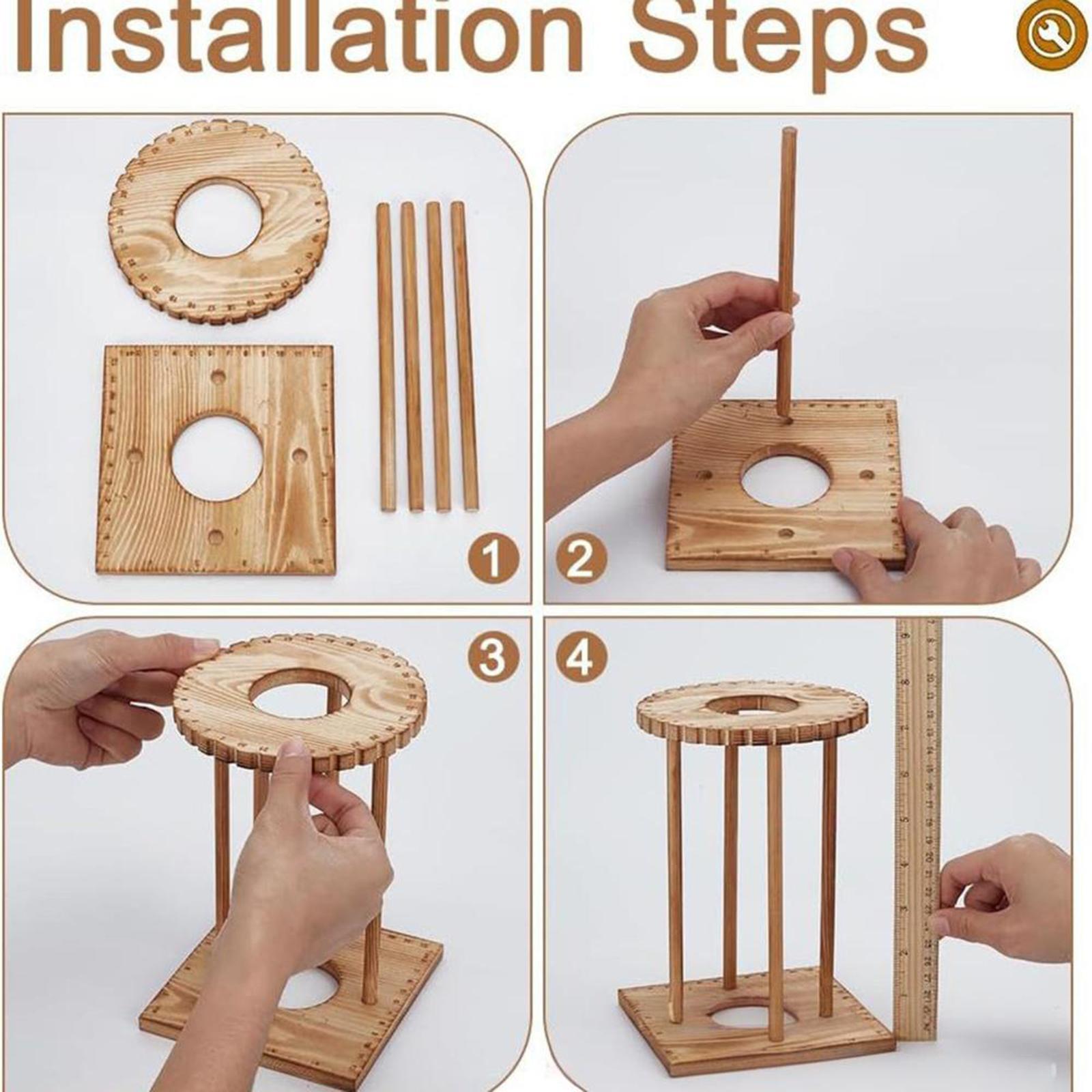 Kumihimo Disk Rack Wooden Weav - Jewelry Making Using Beads บทวิจารณ์และราคา