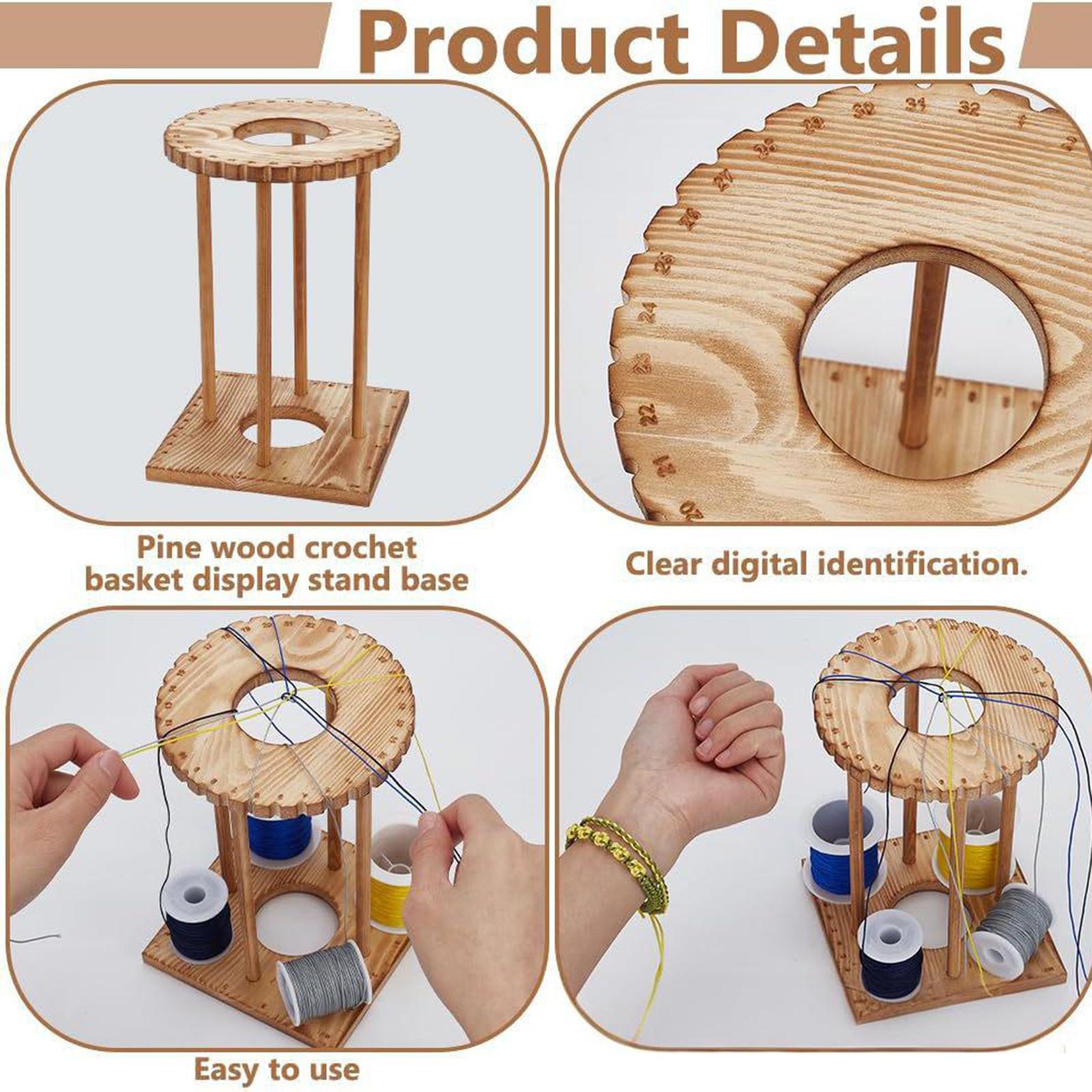 Kumihimo Disk Rack Wooden Weav - Jewelry Making Using Beads บทวิจารณ์และราคา