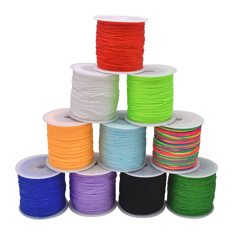 100Yards Craft Nylon Satin Cor - Jewelry Making Using Beads บทวิจารณ์และราคา