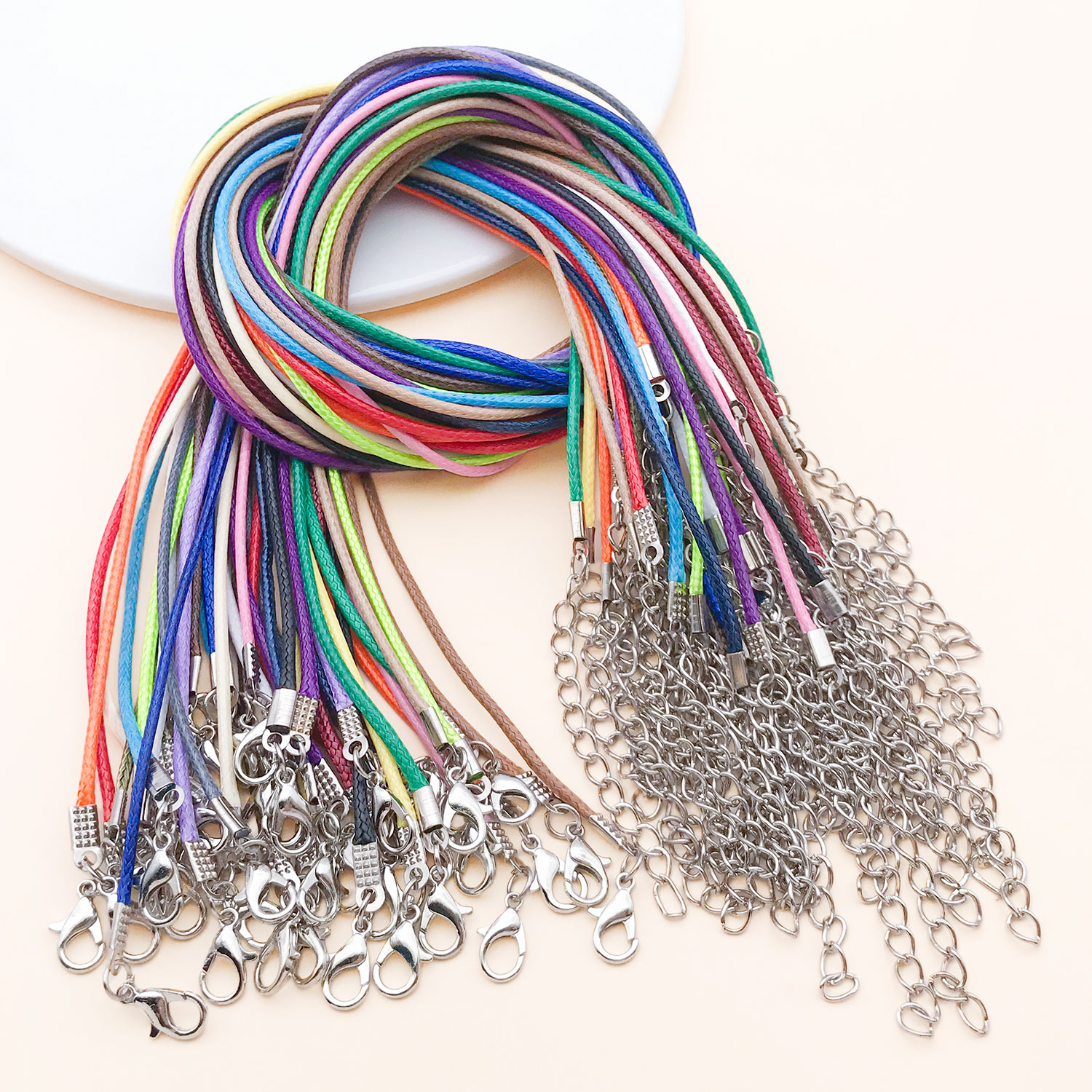 10pcs 45+5mm 1.5mm New Leather - Jewelry Making Wax บทวิจารณ์และราคา