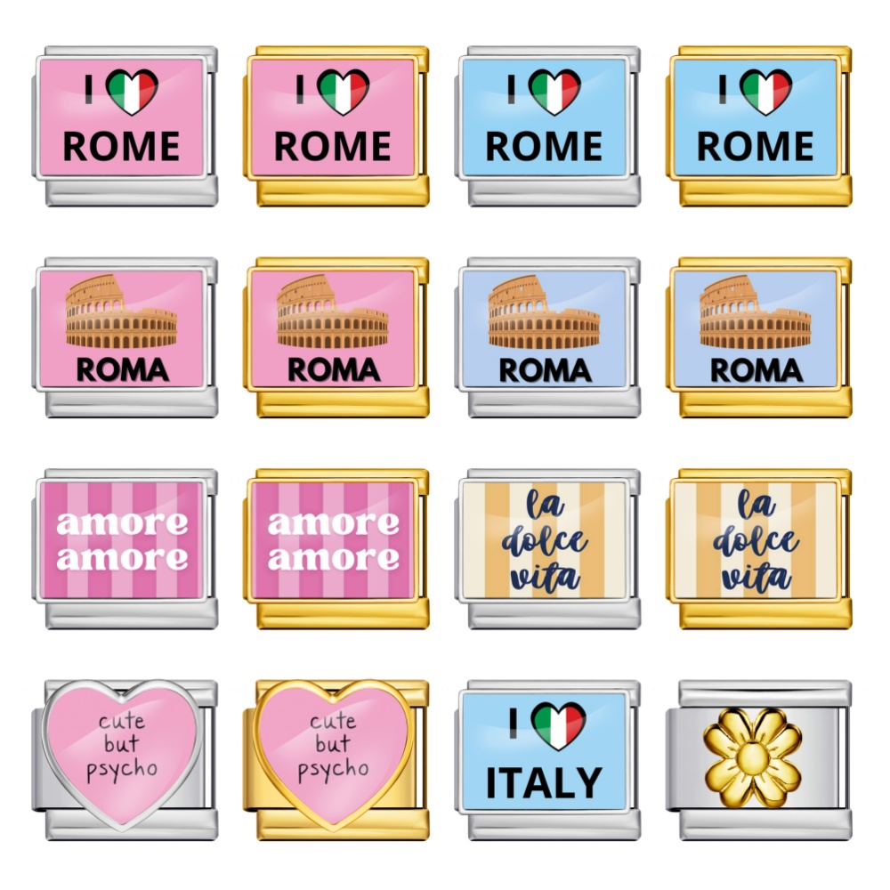 Stainless Steel Bracelet I Lov - Jewelry Making Rome บทวิจารณ์และราคา