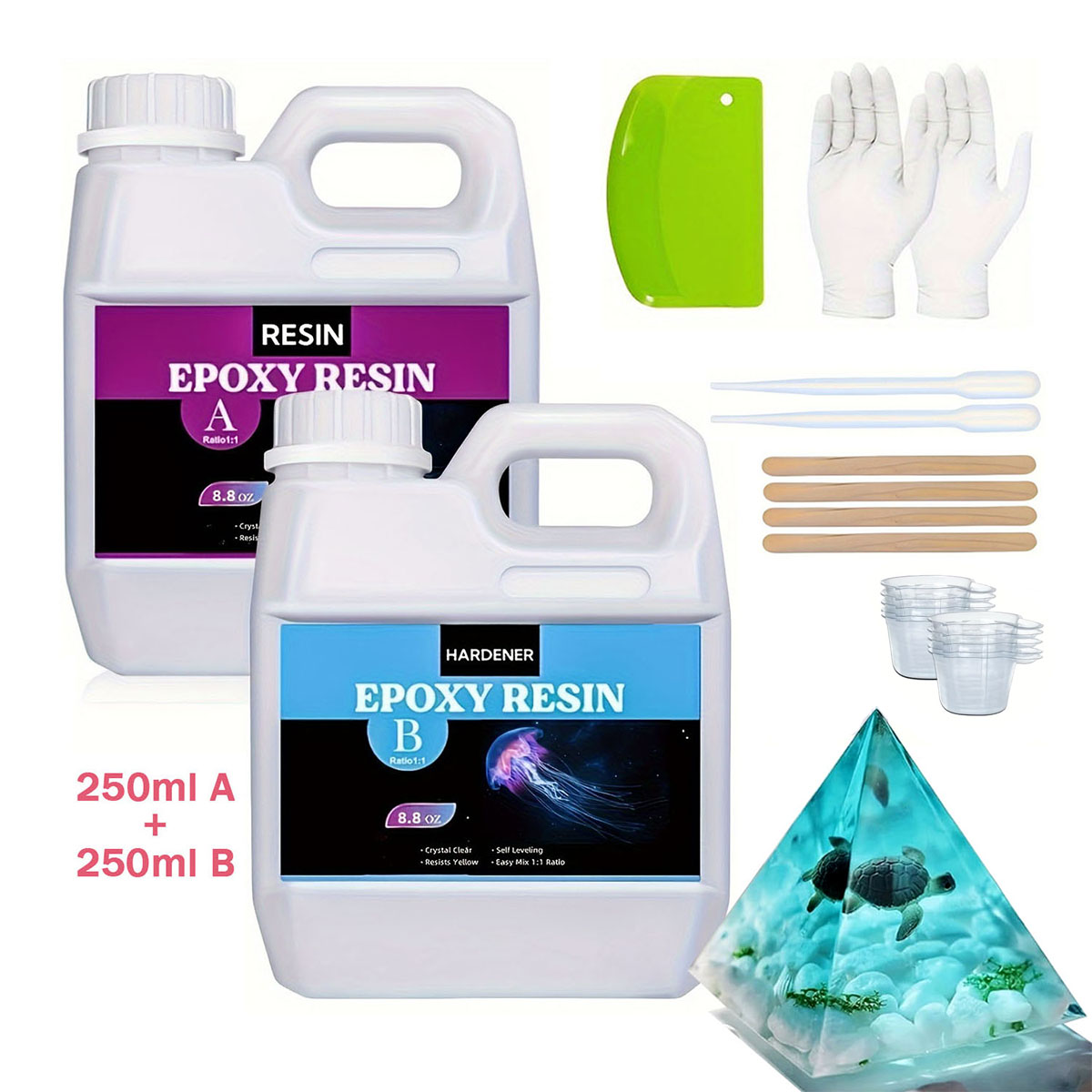 125ml/250ml Crystal Clear Cast - Resin Mold Jewelry บทวิจารณ์และราคา