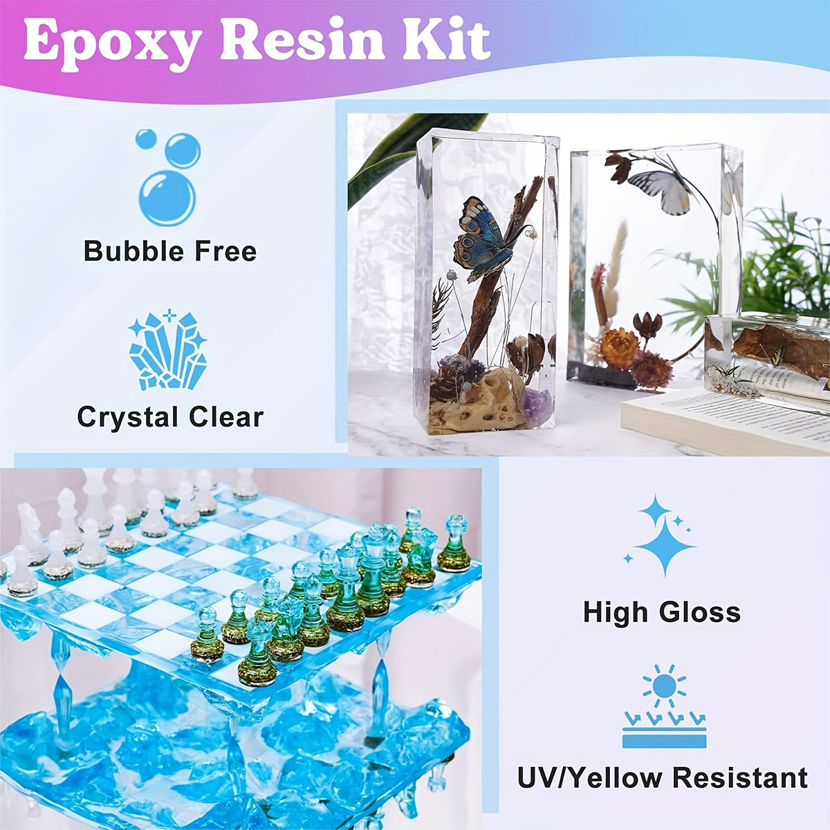 125ml/250ml Crystal Clear Cast - Resin Mold Jewelry บทวิจารณ์และราคา