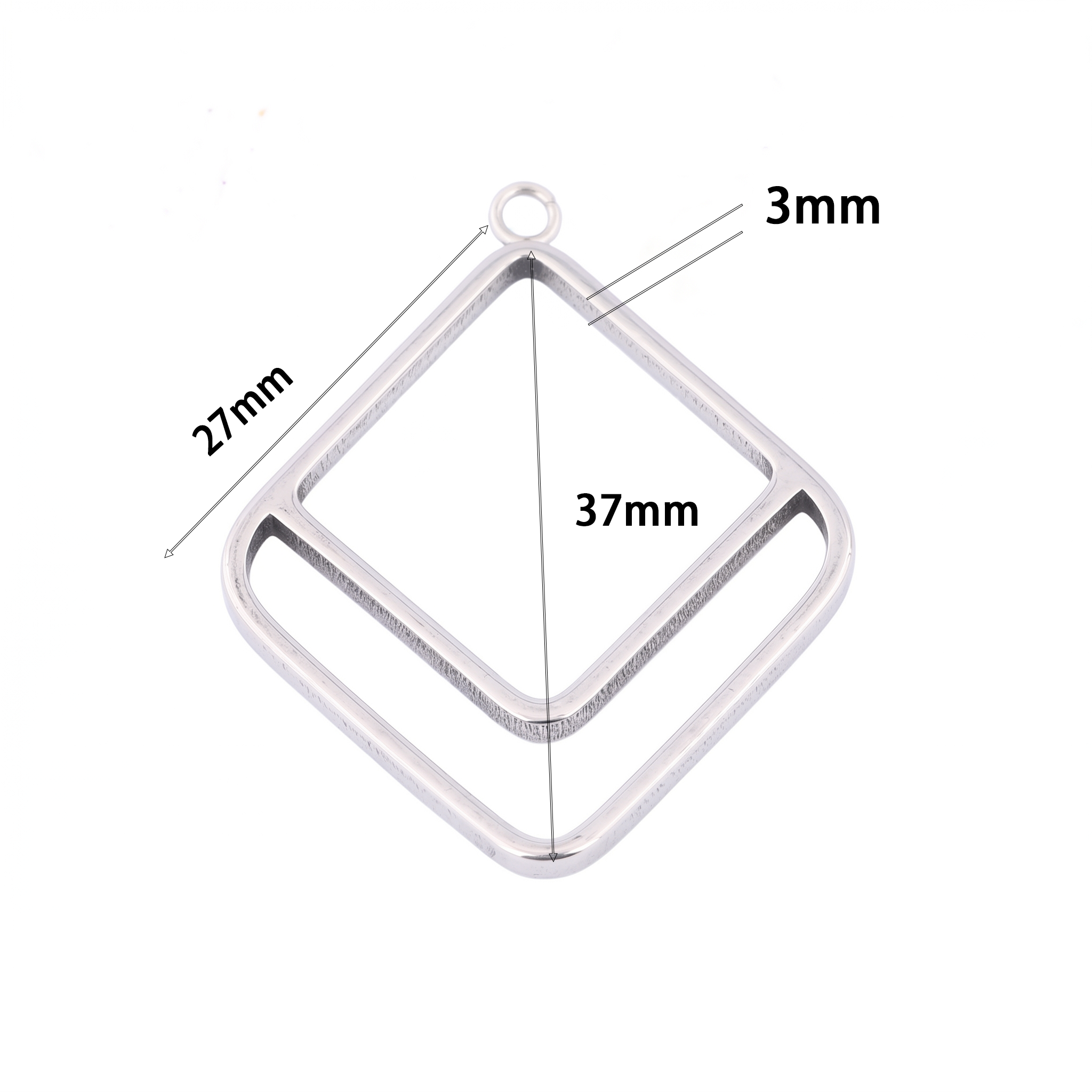 10pcs Square Triangle 3mm Thic - Jewelry Making Resin บทวิจารณ์และราคา
