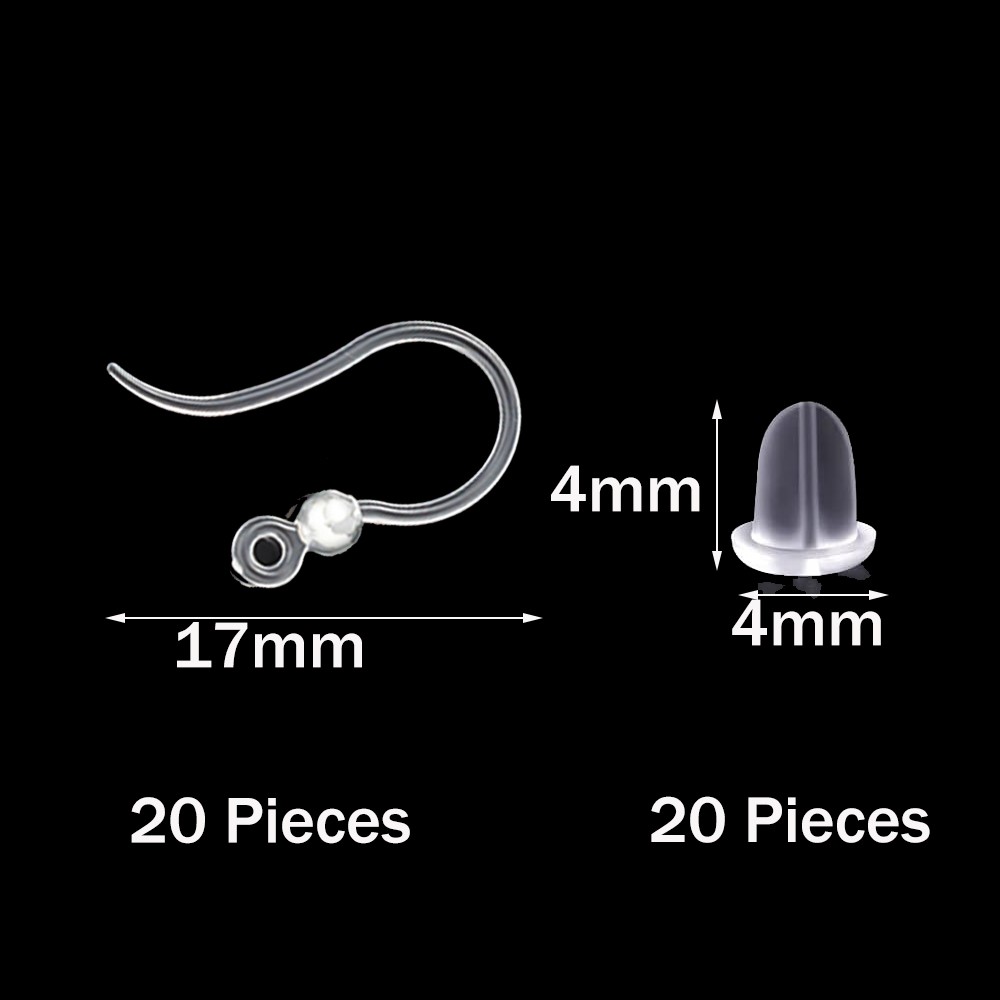 20pcs Plastic Earring Hooks Ea - Jewelry Making Resin บทวิจารณ์และราคา