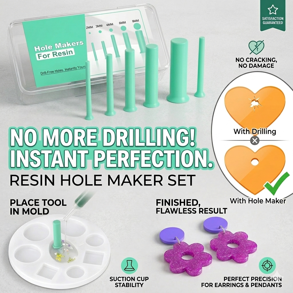 35pcs Resin Hole Maker Set 2-8 - Jewelry Making Drill บทวิจารณ์และราคา