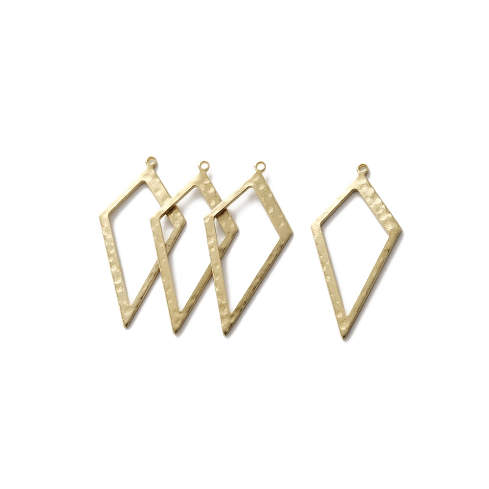 Raw Brass Hammered Rhombus Cha - Jewelry Making Hammer บทวิจารณ์และราคา