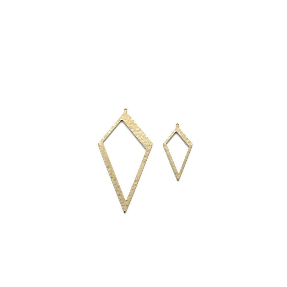Raw Brass Hammered Rhombus Cha - Jewelry Making Hammer บทวิจารณ์และราคา