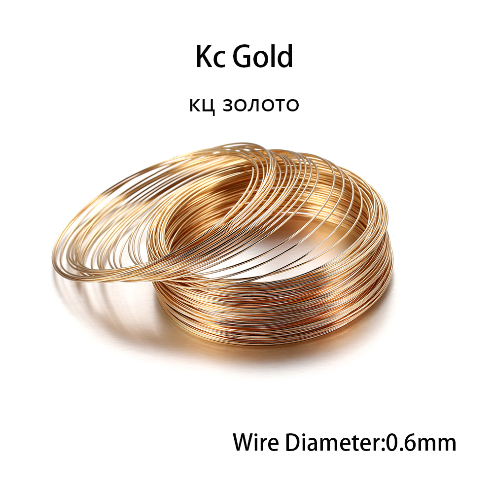100 Loops/lot 0.6mm Silver Gol - Jewelry Making Yarn บทวิจารณ์และราคา