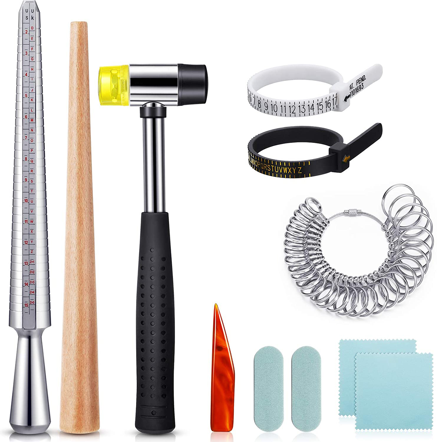 11 Pieces Of US UK Ring Mandre - Jewelry Making Hammer บทวิจารณ์และราคา