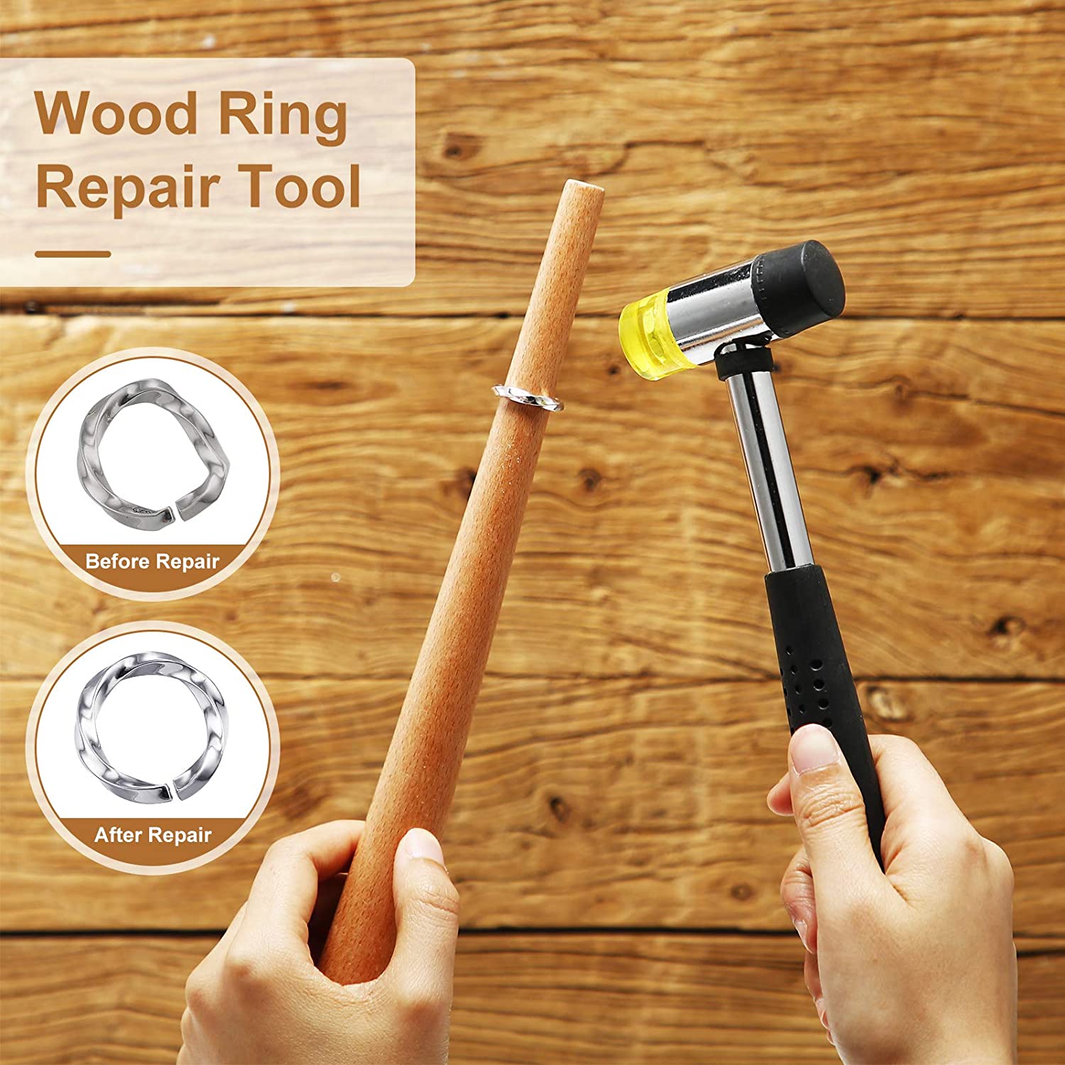 11 Pieces Of US UK Ring Mandre - Jewelry Making Hammer บทวิจารณ์และราคา