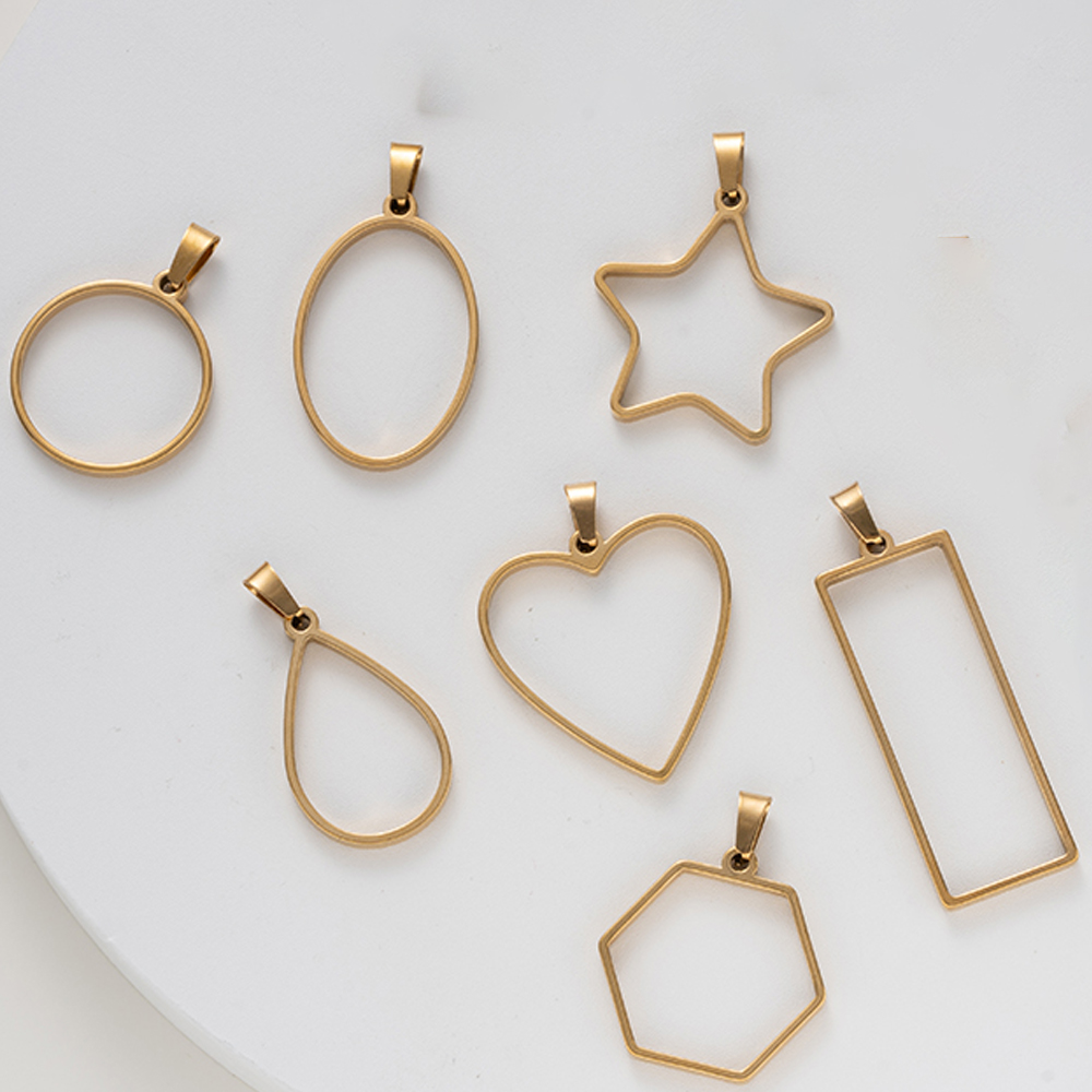 5pcs Stainless Steel Open Back - Resin Mold Jewelry บทวิจารณ์และราคา