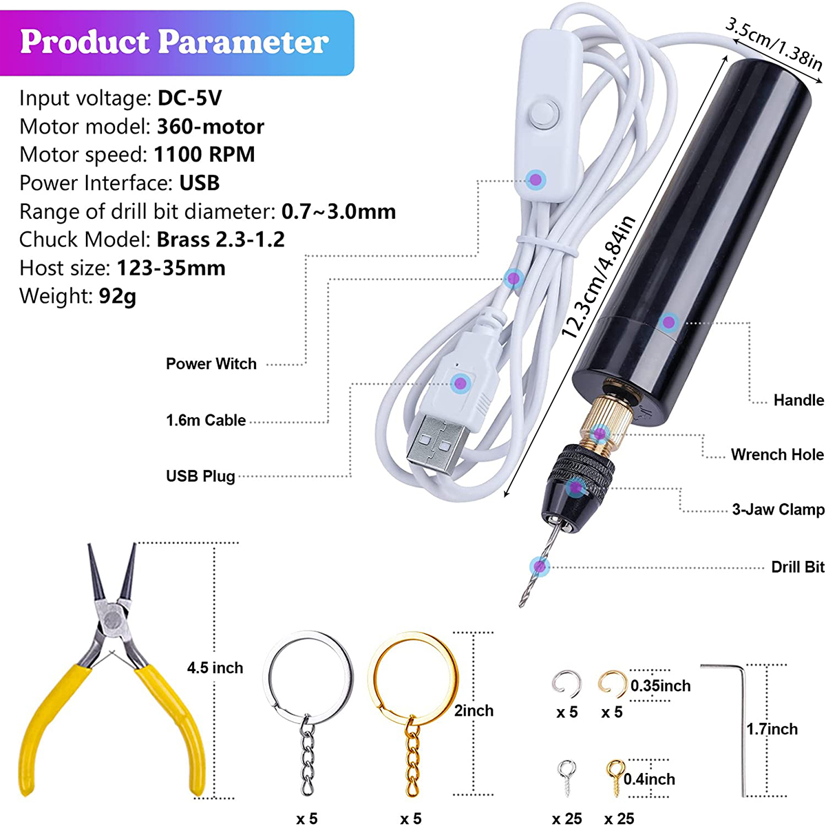 Handheld Mini Electric Drill D - Jewelry Making Dc บทวิจารณ์และราคา