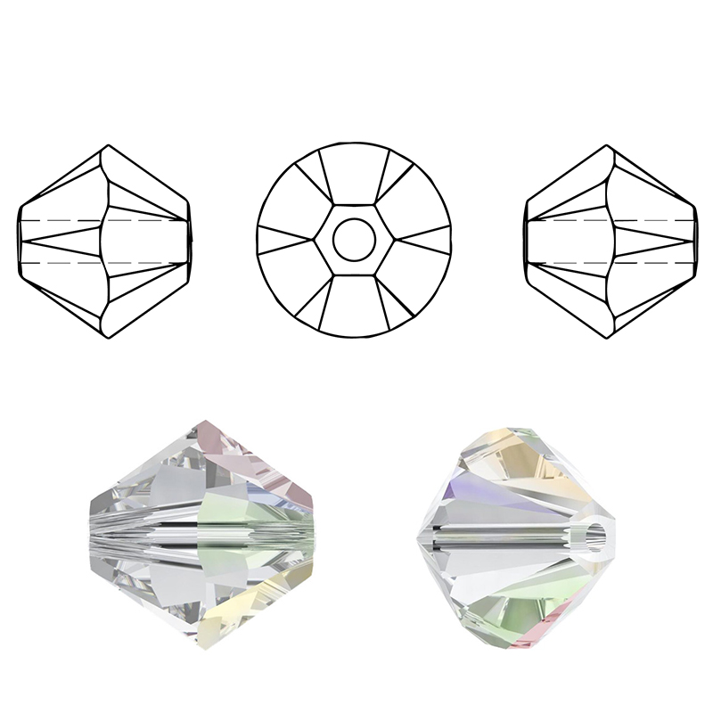 600pcs/lot 4mm 5238 bicone bea - Jewelry Making For Kids บทวิจารณ์และราคา