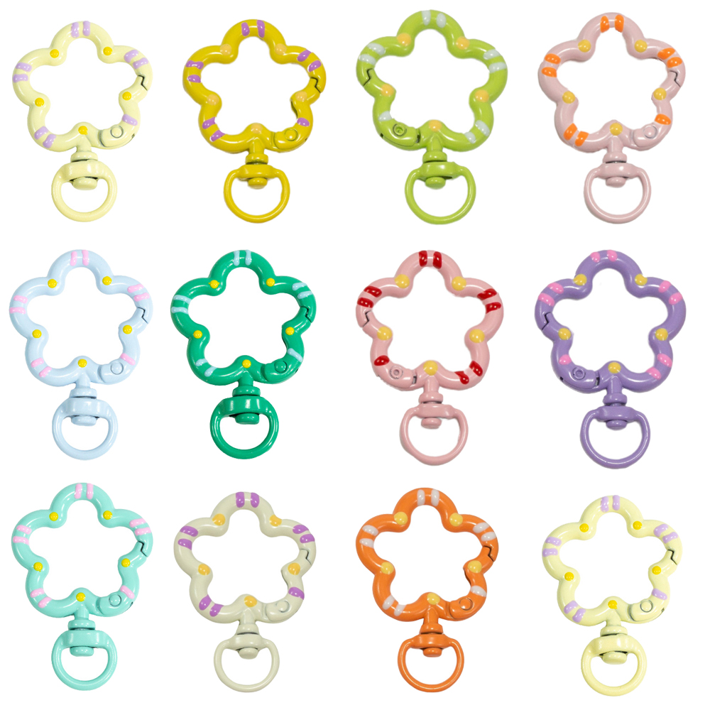 5pcs Flower Metal Lobster Claw - Jewelry Making Name บทวิจารณ์และราคา