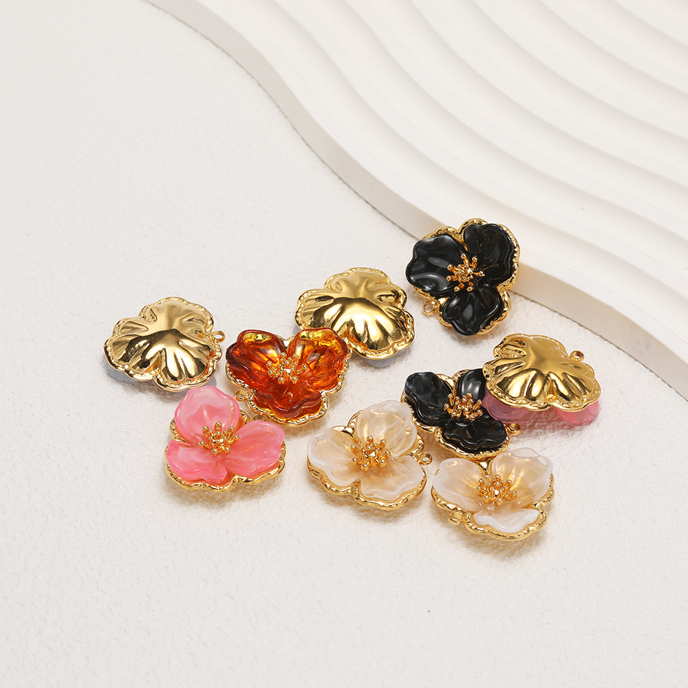 3pcs Gold Plated Stainless Ste - Jewelry Making Resin บทวิจารณ์และราคา