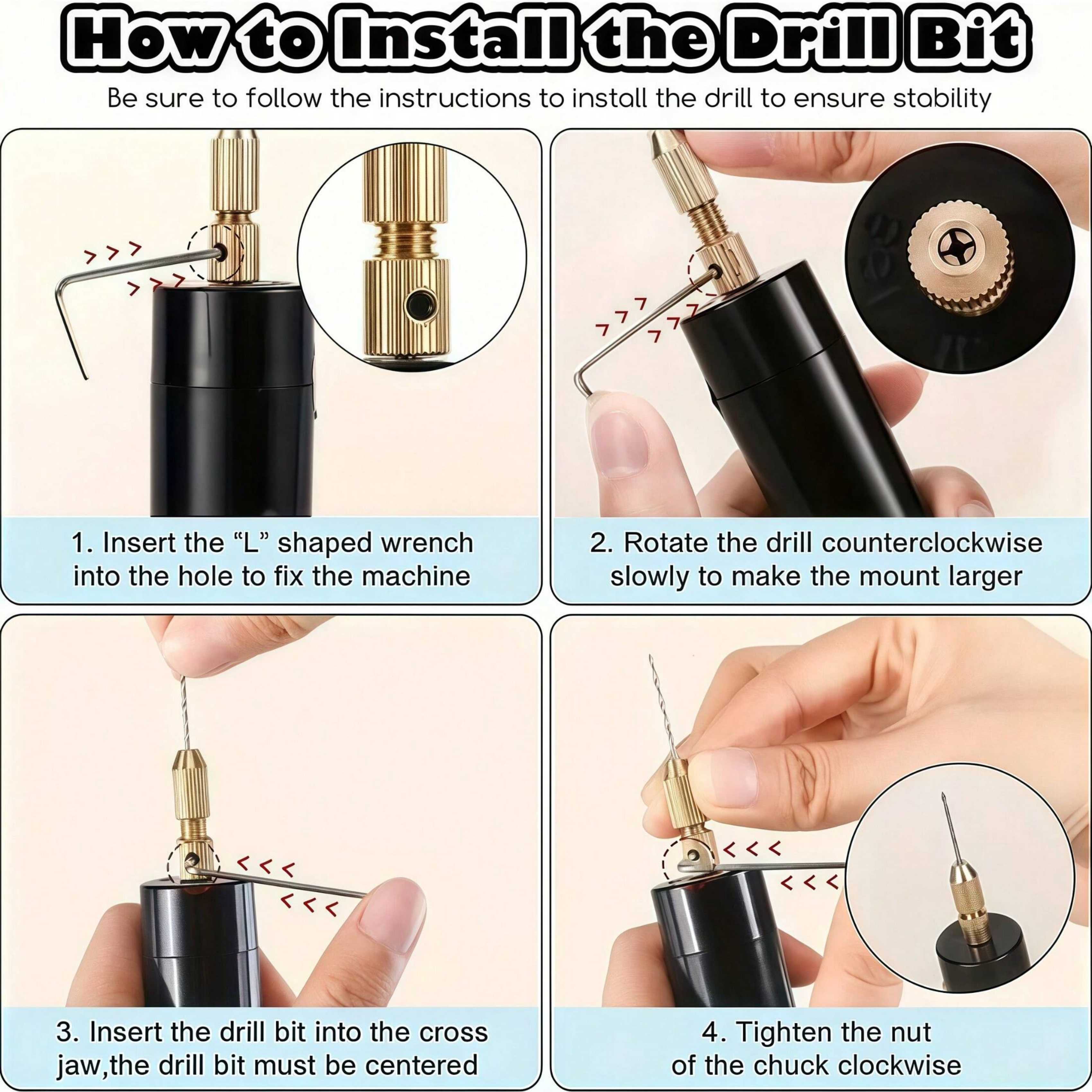 【Mini Electric Drill Set】10Pcs - Jewelry Making Dc บทวิจารณ์และราคา